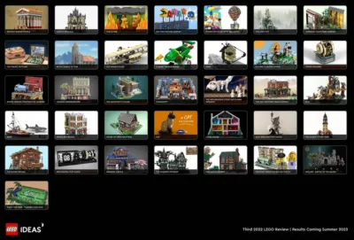 36 project qualified for the 3rd LEGO Ideas review of 2022